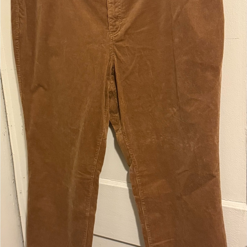 Style and Co Women's camel color corduroy straight high rise plus size 22W pants